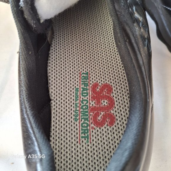 SAS Womens Black Leather Comfort Shoes US Size 9 1/2 5G Orthopedic Support - Picture 7 of 9
